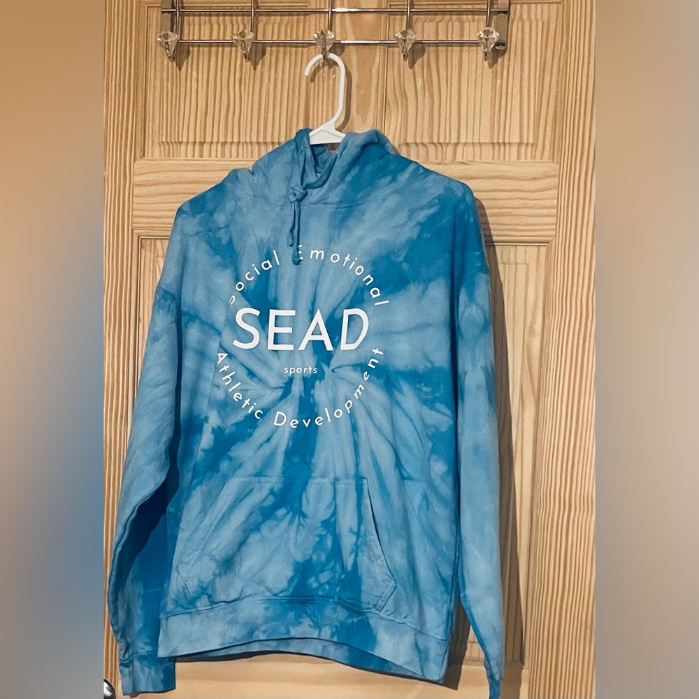 colortone Blue Tie-Dye SEAD Hoodie - Picture 8 of 12